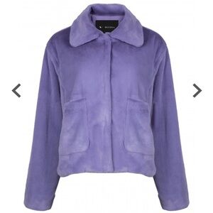 Muubaa
Delilah Retro Collar Faux Fur Coat